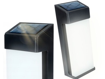 KINKIET Z PANELEM SOLARNYM CZUJNIK ZMIERZCHU ŚCIENNY DO ALTANKI NA TARAS