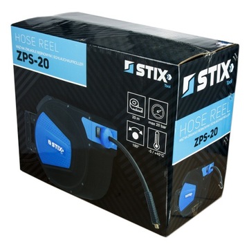 ПНЕВМАТИЧЕСКИЙ ШЛАНГ С АВТОМАТИЧЕСКОЙ ПЕРЕМАТКОЙ, КАТУШКА 20 М, КАТУШКА STIX