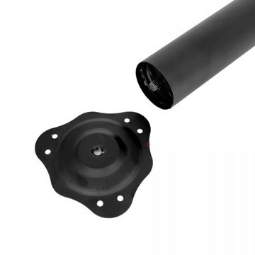 МАТОВО-ЧЕРНЫЕ НОЖКИ НАСТОЛЬНОГО СТОЛА, РЕГУЛИРУЕМЫЕ, ВЫСОТА 710ММ, 4 ШТ., СВЕРХВЫЕ