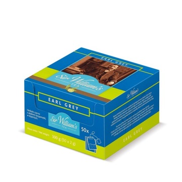 Herbata Sir William’s Tea Earl Grey 50 saszetek
