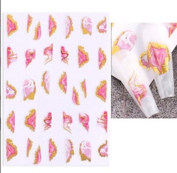 Самоклеящиеся наклейки для украшения ногтей.