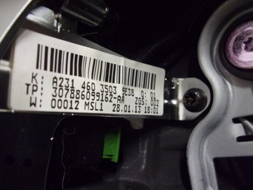 MERCEDES R231 SL231 SL 350 VOLANT KŮŽE ČERNÁ LOPATA A2314603503