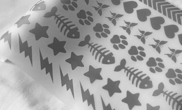 ТЕРМОсветоотражающая НАКЛЕЙКА 14 шт.