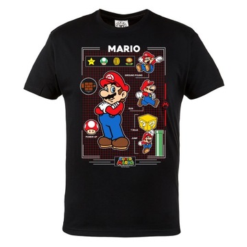 KOSZULKA Z NADRUKIEM GRA RETRO SUPER MARIO BROSS