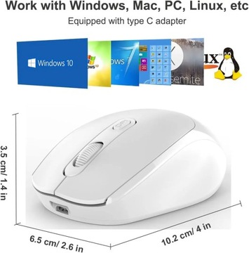 2.4G Беспроводная Bluetooth-мышь Эргономичная оптическая портативный компьютер для ПК