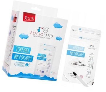 Bocioland Woreczki do przechowywania pokarmu 200ml