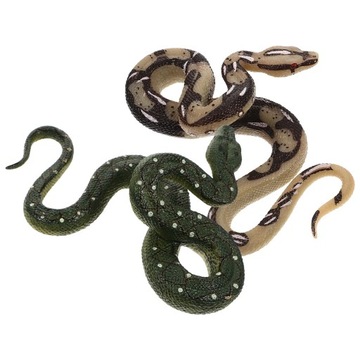 Фигурка змеи модели Python, резиновое животное, 2 шт.