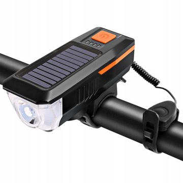 Solar / USB Charging Światło rowerowe Rowerowy