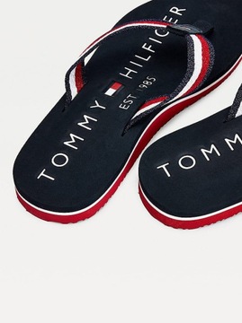 TOMMY HILFIGER GRANATOWE KLAPKI RIBBON (36)