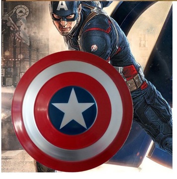 METALOWA TARCZA KAPITAN AMERYKA COSPLEY AVENGE 1:1