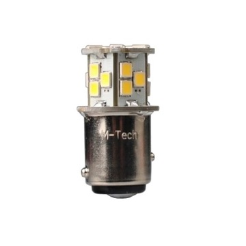 СВЕТОДИОДНАЯ ЛАМПА OSRAM P21/5W БЕЛАЯ M-TECH 21xSMD