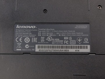Док-станция Lenovo Thinkpad Ultra Dock 40A2