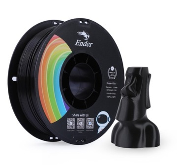 НОВИНКА 2024 ГОДА, ДВЕ УПАКОВКИ НИТИ CREALITY 2 кг PLA+ БЕЛЫЙ ЧЕРНЫЙ