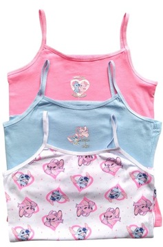DISNEY bawełniane podkoszulki 3-pak STITCH ANDZIA 128 7-8lat