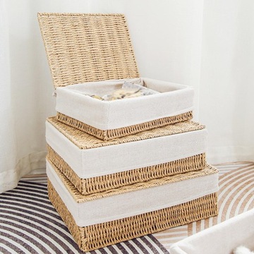 Kosz tkany Prostokątny blat do przechowywania Kosz na chleb 28x20x11cm