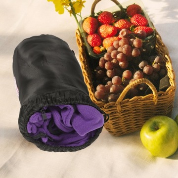 СПАЛЬНЫЙ МЕШОК ОДЕЯЛО РЮКЗАК ОДЕЖДА ПИКНИК ОБЕД ПЕРЕРЫВ ФИОЛЕТОВЫЙ