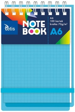 Kołonotes DZIECIĘCY NOTATNIK Zeszyt do SZKOŁY na Notatki A6 100 niebieski