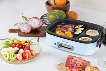 MultiGrill KUVINGS ELEKTRYCZNY OPIEKACZ ROZKŁADANY STYL RETRO