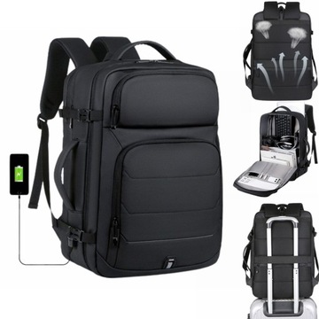 Plecak turystyczny 50L travel Backpack 41-60 l czarny
