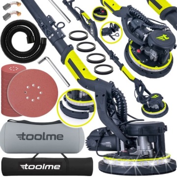 SZLIFIERKA ŻYRAFA DO GIPSU GŁADZI TYNKU ŚCIAN TYNKÓW LED TORBA 1900W tm250