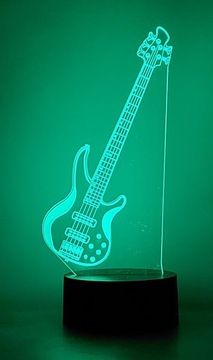 3D RGB ЭЛЕКТРОГИТАРА НОЧНИК В ПОДАРОК