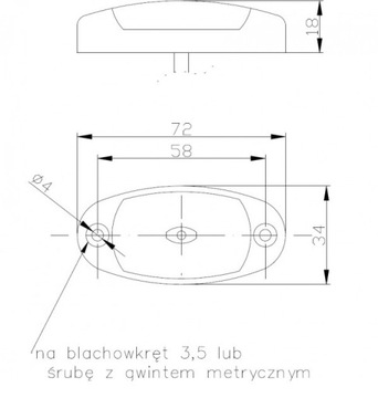 СВЕТОДИОДНЫЙ ГАБАРИТНЫЙ ФОНАРЬ БЕЛЫЙ FT-025 B АВТОМОБИЛЬНЫЙ ПРИЦЕП ПЕРЕДНЕГО ПОЗИЦИОНИРОВАНИЯ ГРУЗОВИКА