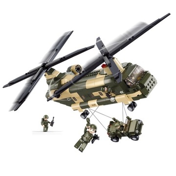 KLOCKI SLUBAN HELIKOPTER TRANSPORTOWY CHINOOK