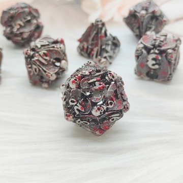 ZAGŁADA ANIOŁÓW ZESTAW 7 METALOWYCH KOŚCI RPG