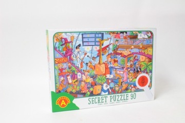 Puzzle obserwacyjne z lupą 90 elem. Lotnisko 27563, ALEXANDER, 217014.