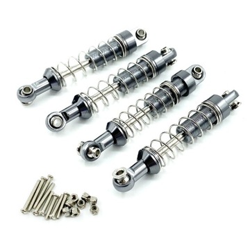 4 sztuk RC metalowy samochód sprężyna amortyzator