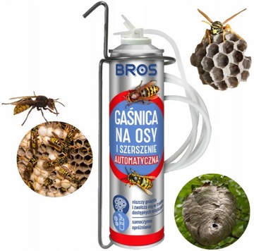 GAŚNICA NA OSY I SZERSZENIE AUTOMATYCZNA MOCNA NISZCZY GNIAZDA 400ml BROS