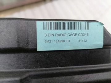 FORD S-MAX MK1 GALAXY MK3 KAPSA DRŽÁKY AUTORÁDIO 3 DIN NAVI VELKÁ  ORIGINÁLNÍ