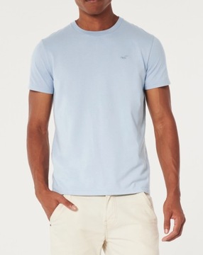t-shirt Hollister Abercrombie koszulka XL błękitna