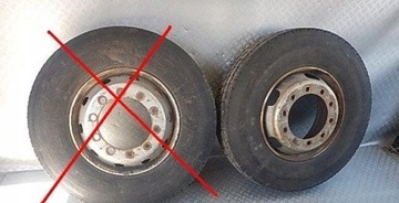 FELGA 22.5 OPONA 295/80/22.5 12.2 MM