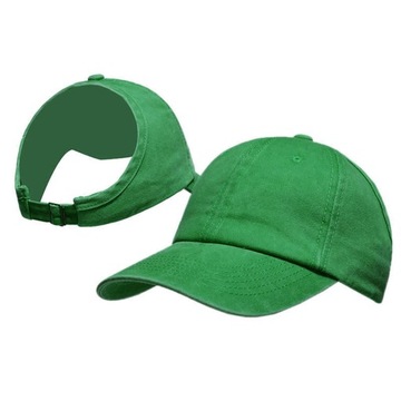 2x damska regulowana czapka bejsbolówka z kuc
