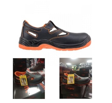 buty robocze SANDAŁY URGENT męskie SKÓRZANE podnosek CZARNE 301 S1 r. 36