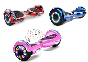 DESKOROLKA ELEKTRYCZNA HOVERBOARD 6,5 CALA BT LED 3 LATA GWARANCJI