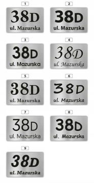 Табличка АДРЕС доска номер дома номер дома АЛЮМИНИЙ 3D - ЦВЕТА