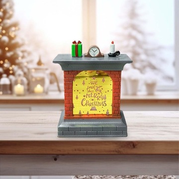 Зажгите рождественский камин, сувениры для вечеринки, пейзаж из смолы, рождественское письмо