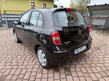 Nissan Micra IV Hatchback 5d 1.2 80KM 2011 Nissan Micra TYLKO 134tyśkm 1WŁAŚCICIEL 1.2B CLIMATRONIC 2011 ZADBANA Tekna, zdjęcie 4