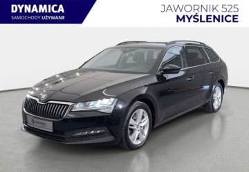 Skoda Superb III Kombi Facelifting 2.0 TDI SCR 200KM 2021 Skoda Superb Combi Ambition 2.0TDI 200KM DSG 2021 r., HAK, przebieg tylko, zdjęcie 3