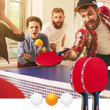 РАКЕТКА ДЛЯ НАСТОЛЬНОГО ТЕННИСА НА 3 ШАРИКИ С СЕТКОЙ