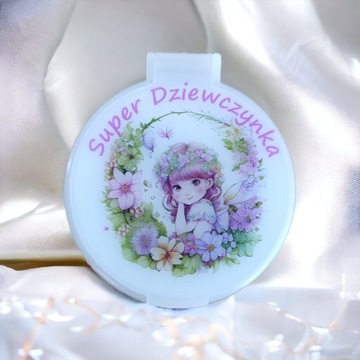 Подарок ЗЕРКАЛО с принтом на День девочек