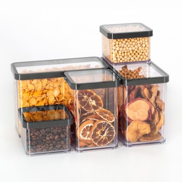 Rotho Container Food Organizer Loose статьи черная граница 1L чердак