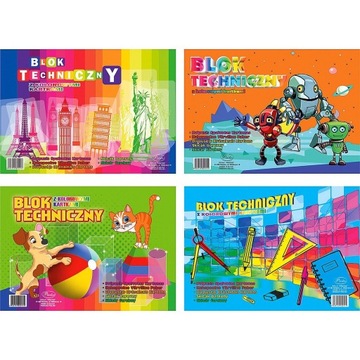 ПРОТОС цветной технический блок А4