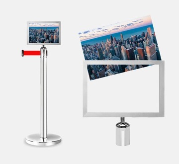 РАМКА А4 ДЛЯ СТОЛБА, ЧЕРНАЯ ВЕРТИКАЛЬНАЯ ИНФОРМАЦИЯ