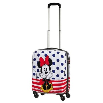 Walizka kabinowa American Tourister Disney Legends - Minnie blue dots