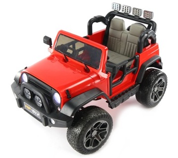 JEEP V12 4x4 2-местный САМЫЙ ПРОЧНЫЙ 180W ИЗ КОЖИ EVA