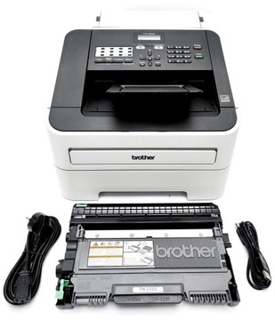 Brother FAX-2840, (0-10K), pełen toner 100%, kable