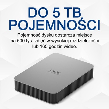 Портативный накопитель LACIE 2 ТБ USB-C STLP2000400
